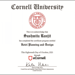 Certified Hotel Planner and Designer